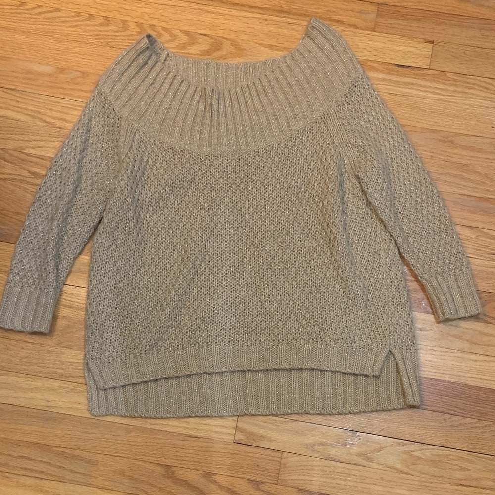 Juicy Couture Off the shoulder glitter sweater